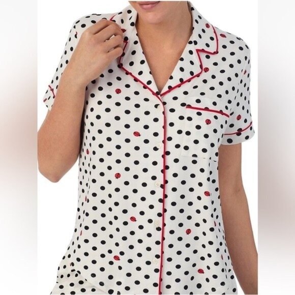Kate Spade Ladybug / Polka Dot Pajama Set NWT - Picture 1 of 3